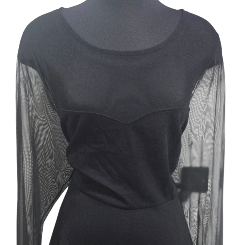 Torrid Studio Black Ponte Skater Dress NWT 22 image 5
